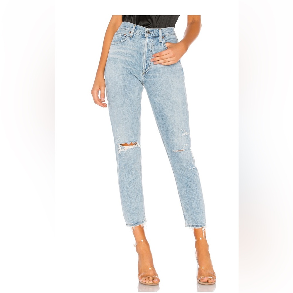Revolve Agolde Jamie High Rise Classic in Shakedown size 25